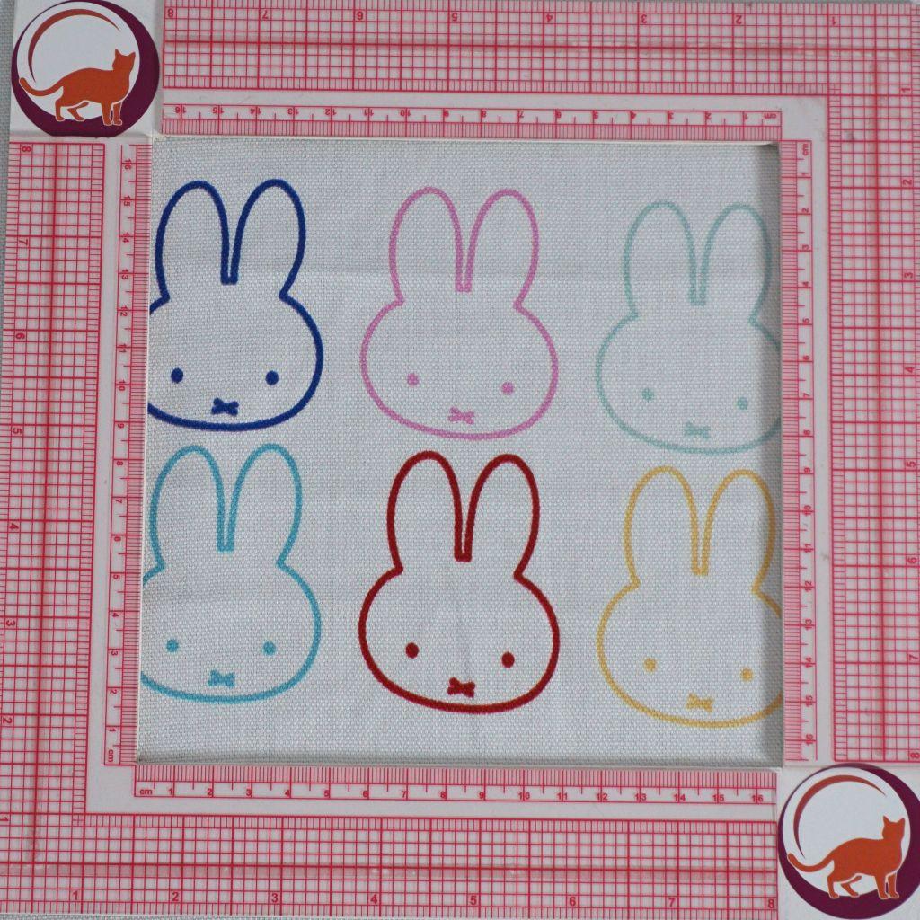 Dekostoff Canvas Miffy Nientje bunt weiß